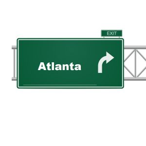 Atlanta Highway Exit Sign