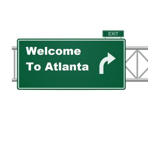 Welcome To Atlanta Exit Sign 